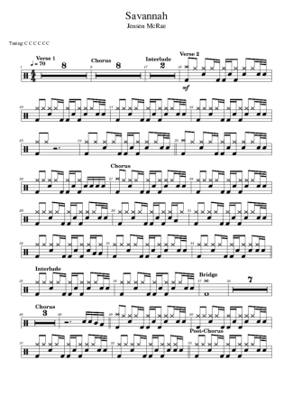Jensen McRae  score for Drums