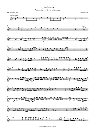 Jessé Aguiar A Reforma score for Alto Saxophone
