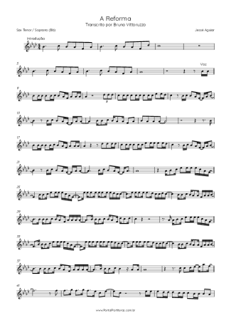 Jessé Aguiar A Reforma score for Tenor Saxophone Soprano (Bb)