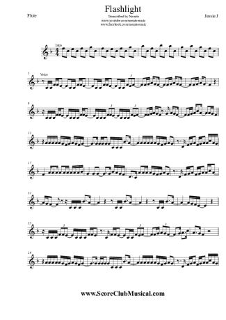 Jessie J.  score for Flute