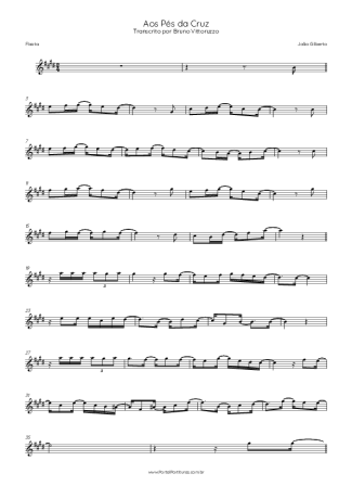 João Gilberto Aos Pés Da Cruz score for Flute