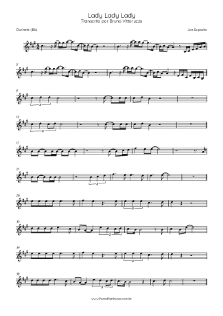 Joe Esposito  score for Clarinet (Bb)