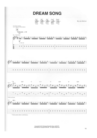 Joe Satriani  score for Guitar