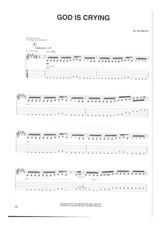 Joe Satriani  score for Guitar