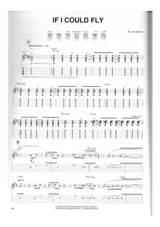 Joe Satriani  score for Guitar