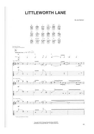 Joe Satriani  score for Guitar