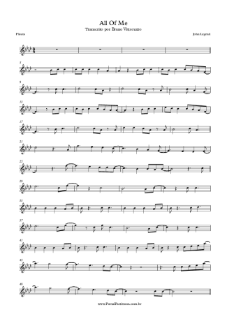 John Legend All Of Me score for Flute