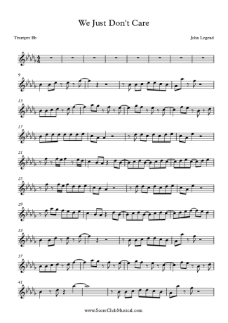 John Legend  score for Trumpet