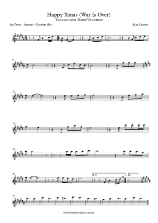 John Lennon  score for Tenor Saxophone Soprano (Bb)