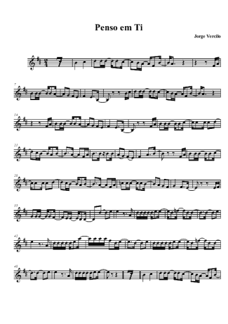 Jorge Vercillo  score for Tenor Saxophone Soprano (Bb)