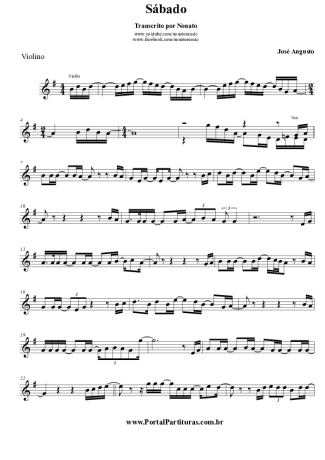 José Augusto  score for Violin