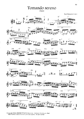 José M. Abreu Tomando Sereno score for Violin