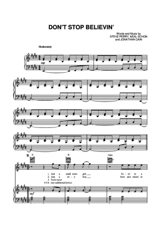 Journey  score for Piano