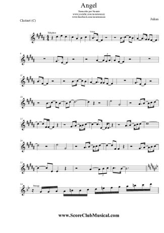 Julian Angel score for Clarinet (C)