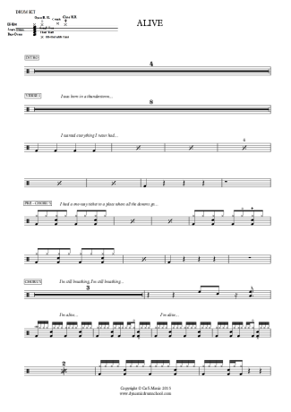 Julio Iglesias  score for Drums