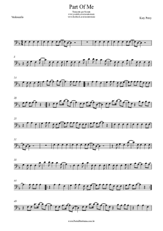 Katy Perry  score for Cello