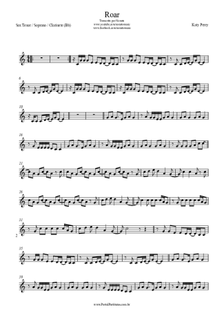 Katy Perry  score for Clarinet (Bb)