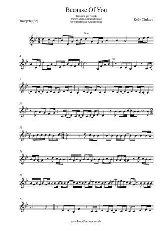 Kelly Clarkson  score for Trumpet