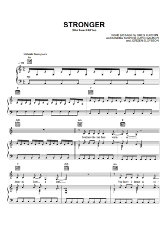 Kelly Clarkson  score for Piano