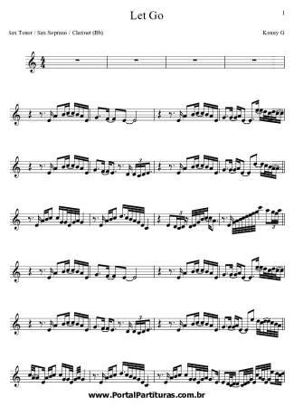 Kenny G  score for Clarinet (Bb)