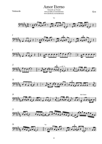 Kim  score for Cello