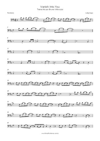 Lady Gaga  score for Trombone