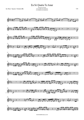 Laís Yasmin  score for Clarinet (Bb)