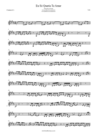 Laís Yasmin  score for Clarinet (C)