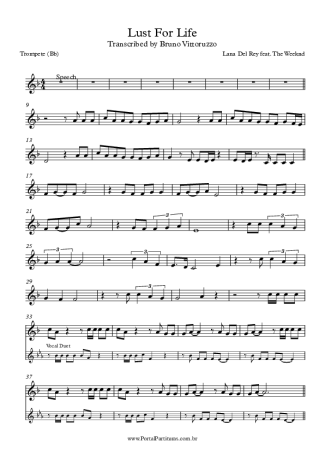 Lana Del Rey  score for Trumpet