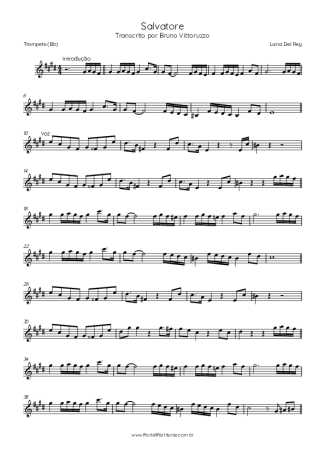 Lana Del Rey  score for Trumpet