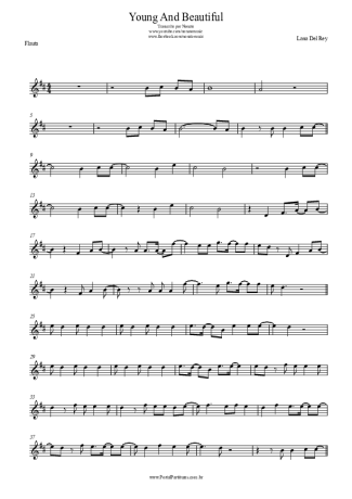 Lana Del Rey  score for Flute