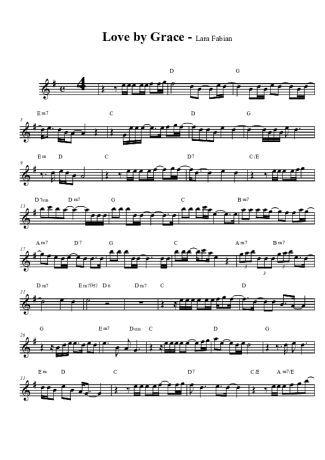 Lara Fabian  score for Clarinet (Bb)