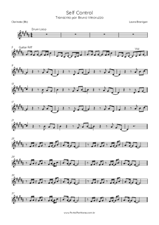 Laura Branigan  score for Clarinet (Bb)