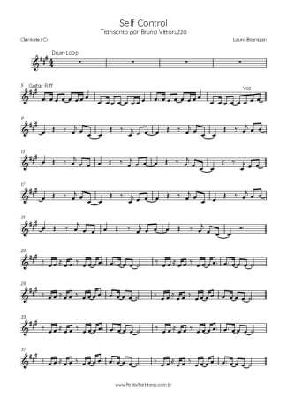 Laura Branigan  score for Clarinet (C)