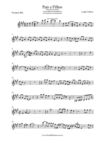 Legião Urbana  score for Trumpet