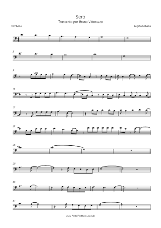 Legião Urbana Será score for Trombone