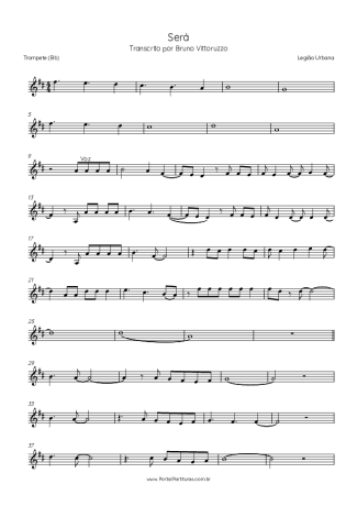 Legião Urbana  score for Trumpet