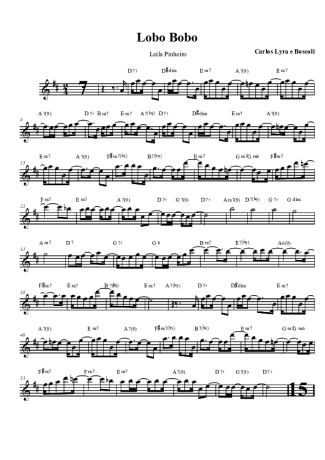 Leila Pinheiro Lobo Bobo score for Clarinet (Bb)