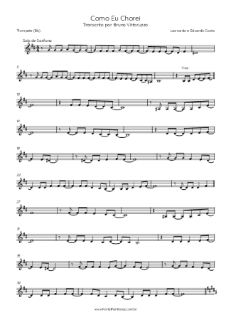 Leonardo  score for Trumpet