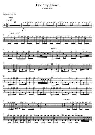 Linkin Park  score for Drums