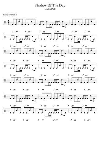 Linkin Park  score for Drums