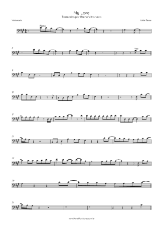 Little Texas My Love score for Cello