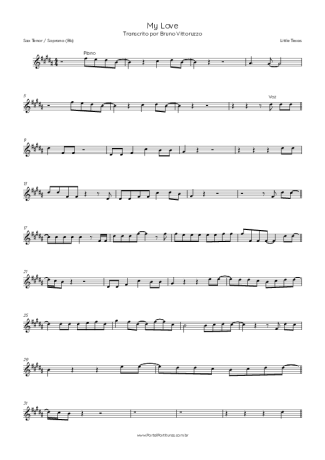 Little Texas  score for Tenor Saxophone Soprano (Bb)