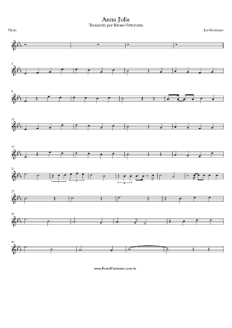 Los Hermanos  score for Flute