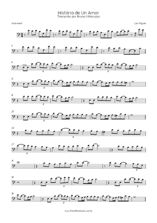 Luís Miguel História De Un Amor score for Cello