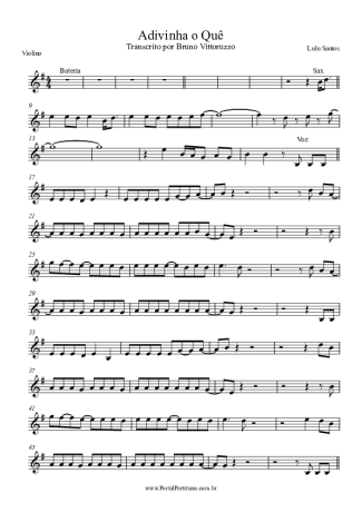 Lulu Santos  score for Violin