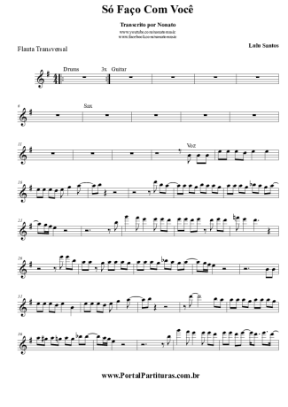 Lulu Santos  score for Flute