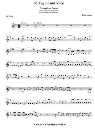 Lulu Santos  score for Violin