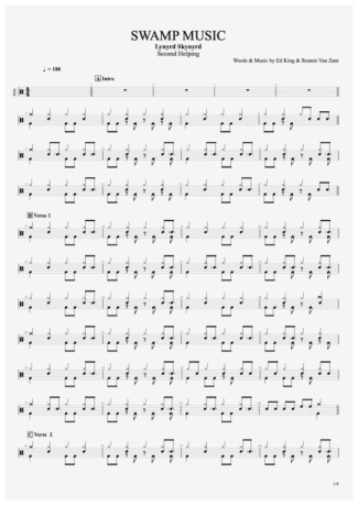 Lynyrd Skynyrd  score for Drums