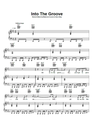 Madonna  score for Piano